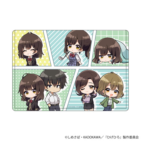 『ひげを剃る。そして女子高生を拾う。』キャラクリアケース 01/コマ割りデザイン(ミニキャライラスト)